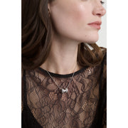 ted baker romie: crystal roll multi pendant necklace silver tone clear crystal
