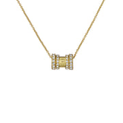 ted baker romie: crystal roll multi pendant necklace gold tone clear crystal