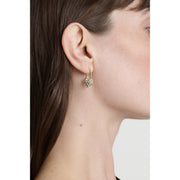 ted baker payton: pave crystal padlock drop earrings gold tone clear crystal