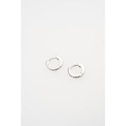 ted baker hettie: crystal hoop earrings (10mm)  silver tone clear crystal