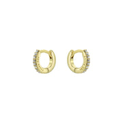 ted baker hettie: crystal hoop earrings (10mm)  gold tone clear crystal