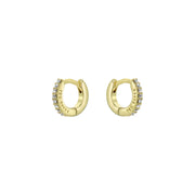 ted baker hettie: crystal hoop earrings (10mm)  gold tone clear crystal