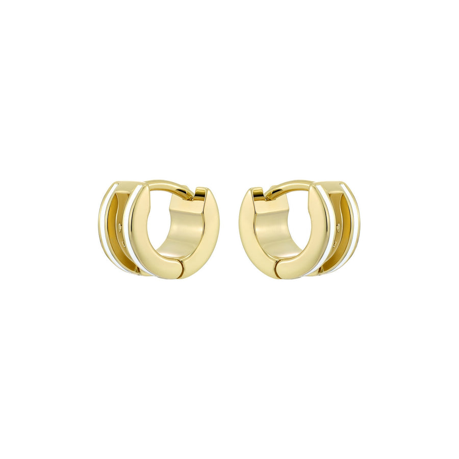 ted baker rolo: classic colour enamel roll huggie earrings