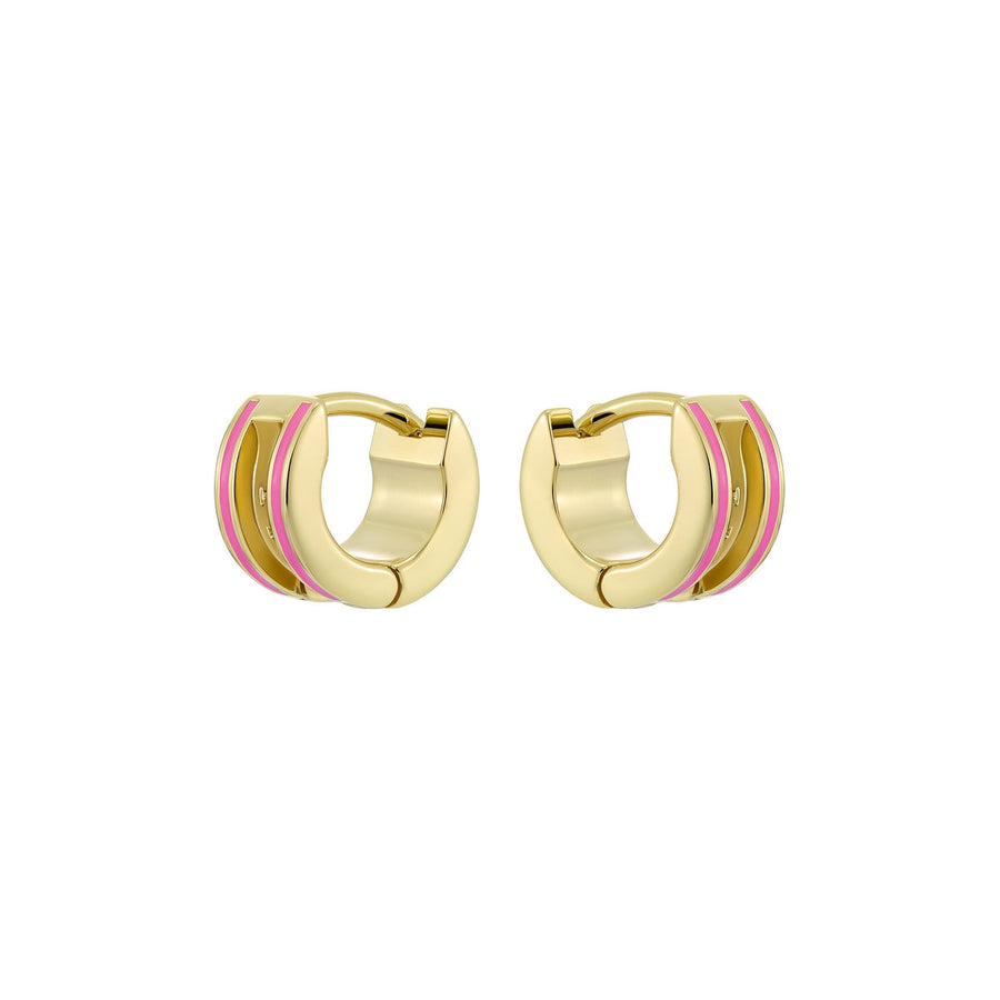 ted baker rolo: classic colour enamel roll huggie earrings