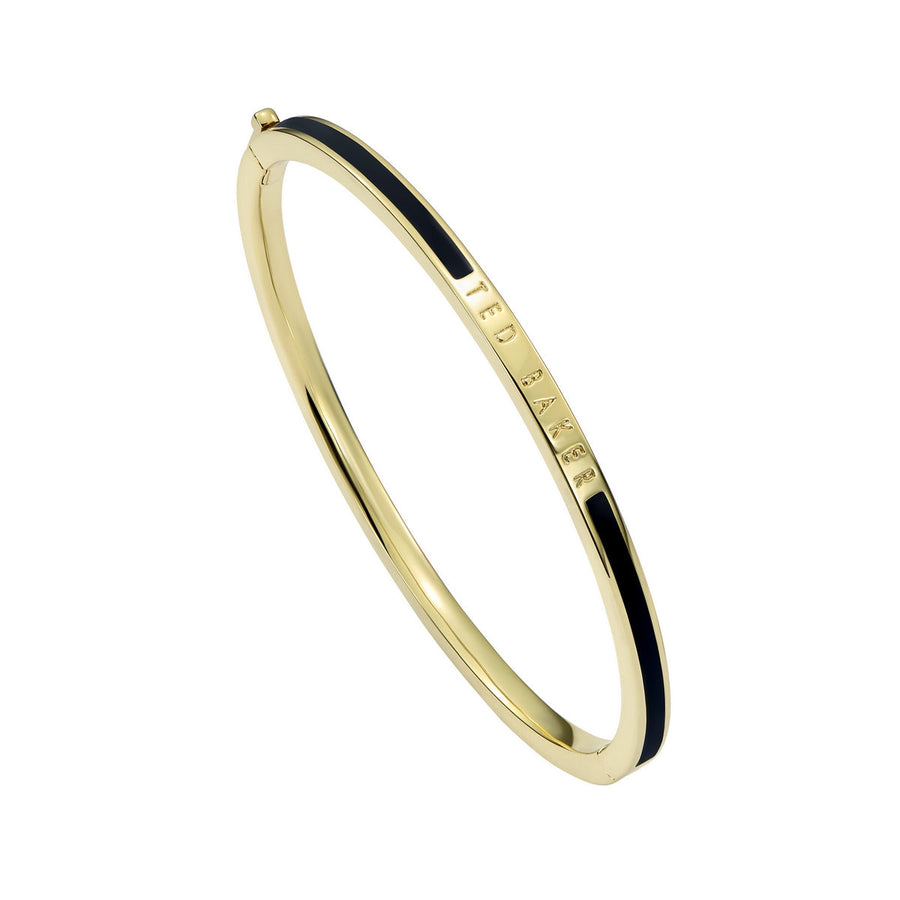 ted baker roley: classic colour enamel slim gold tone bangle bracelet