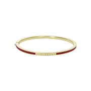ted baker roley: classic colour enamel slim gold tone bangle bracelet