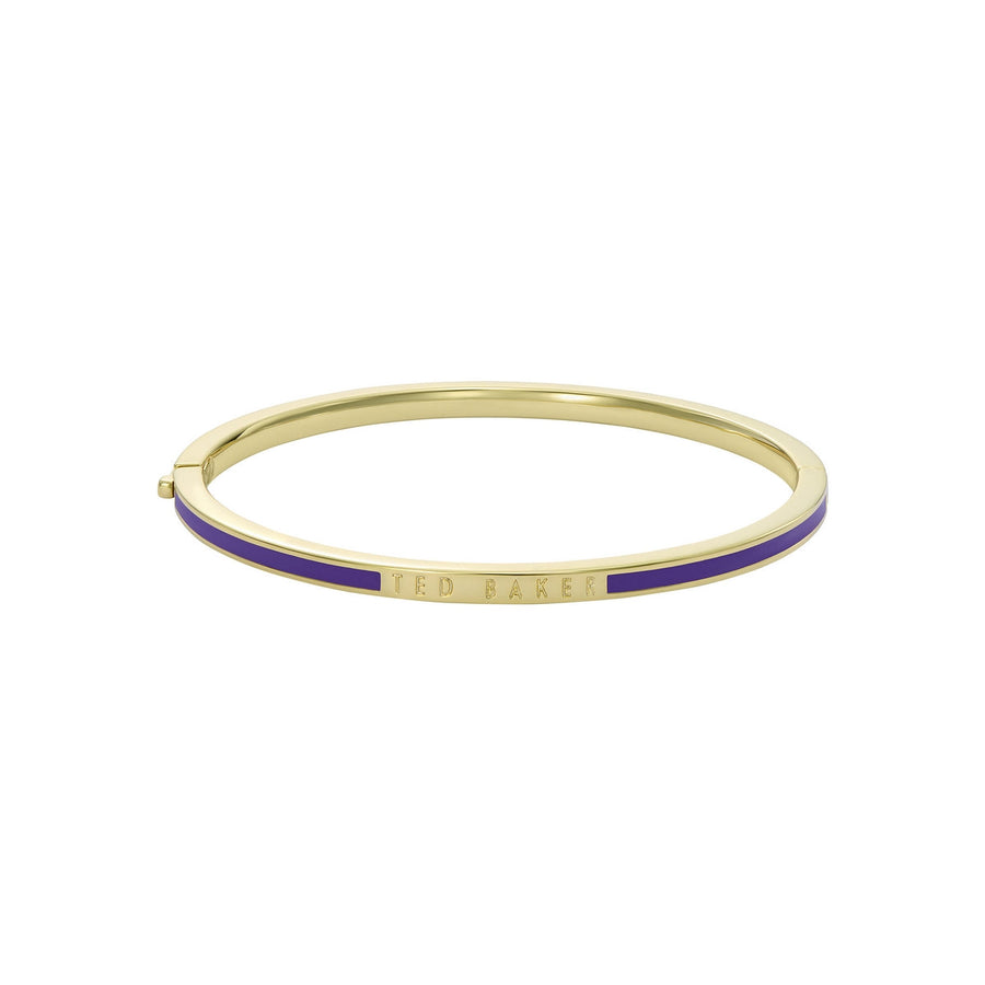 ted baker roley: classic colour enamel slim gold tone bangle bracelet