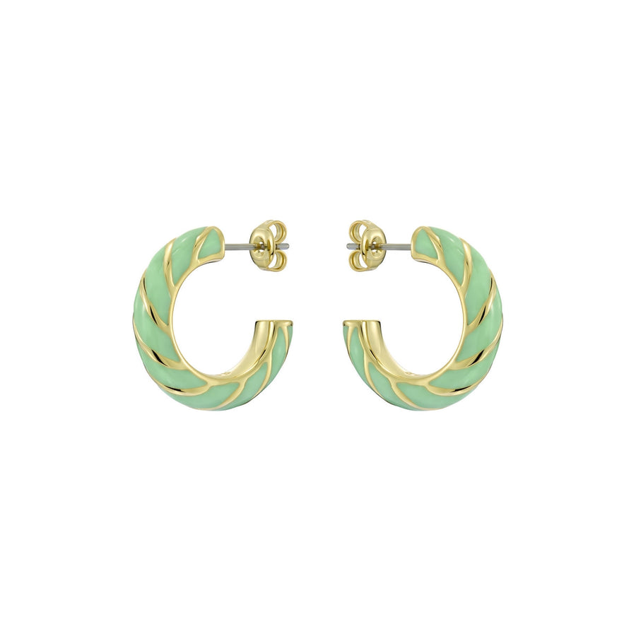 ted baker trinna: twist enamel hoop earrings