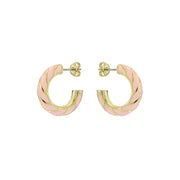 ted baker trinna: twist enamel hoop earrings