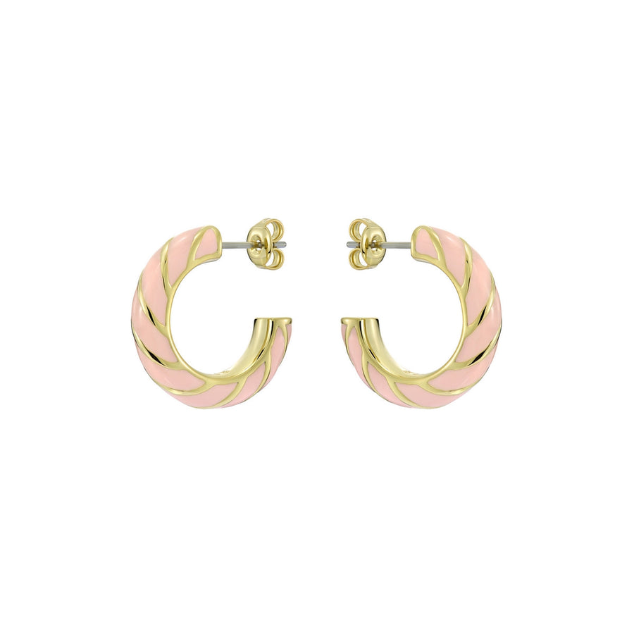 ted baker trinna: twist enamel hoop earrings