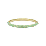ted baker trinity: twist enamel hinged bangle bracelet