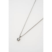ted baker harlow: mini crystal heart pendant necklace  silver tone clear crystal