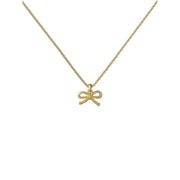 ted baker blaire: mini metal bow pendant necklace