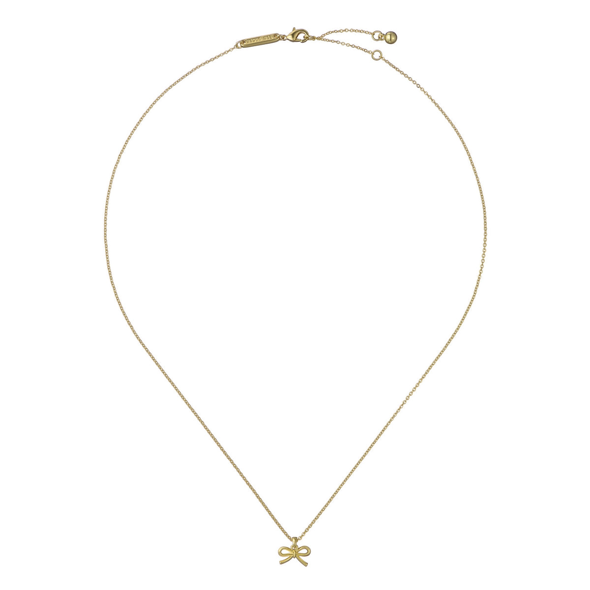 ted baker blaire: mini metal bow pendant necklace