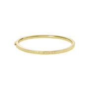 ted baker chrishell: logo slim gold tone bangle bracelet