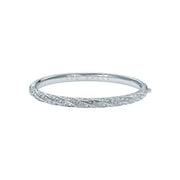 ted baker torvi: crystal twist hinged silver tone bangle bracelet