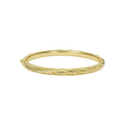 ted baker torvi: crystal twist hinged gold tone bangle bracelet