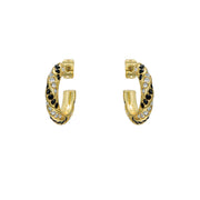 ted baker toni: crystal twist gold tone hoop earrings