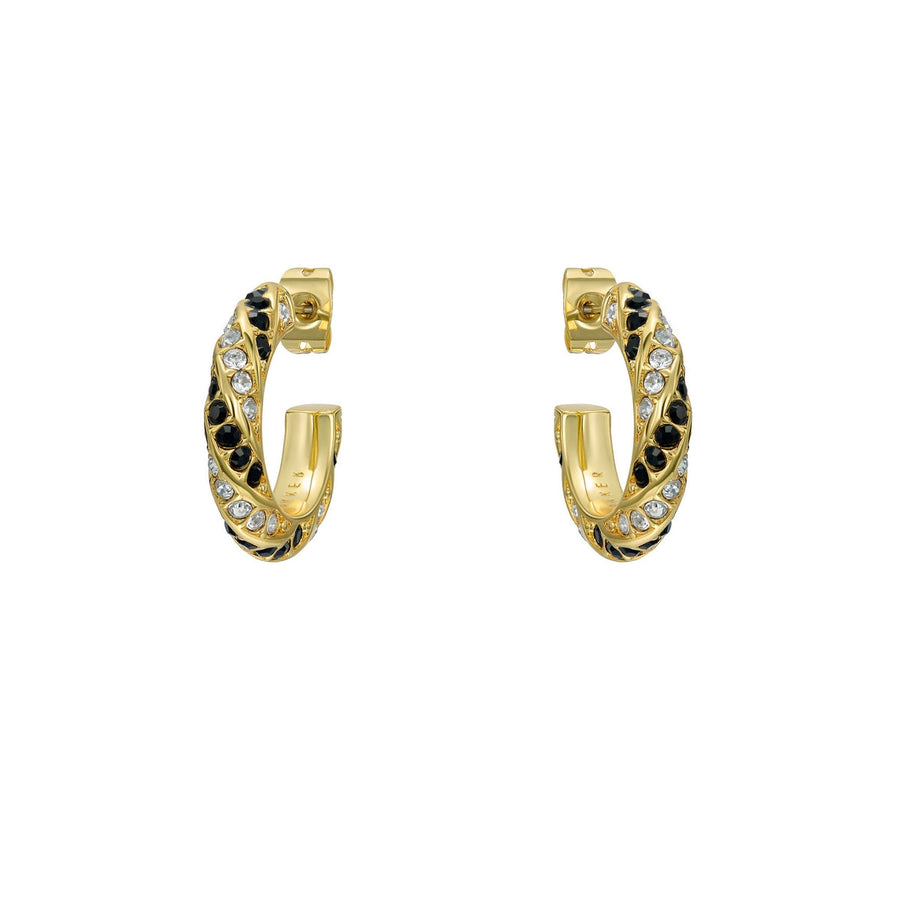 ted baker toni: crystal twist gold tone hoop earrings