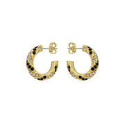 ted baker toni: crystal twist gold tone hoop earrings