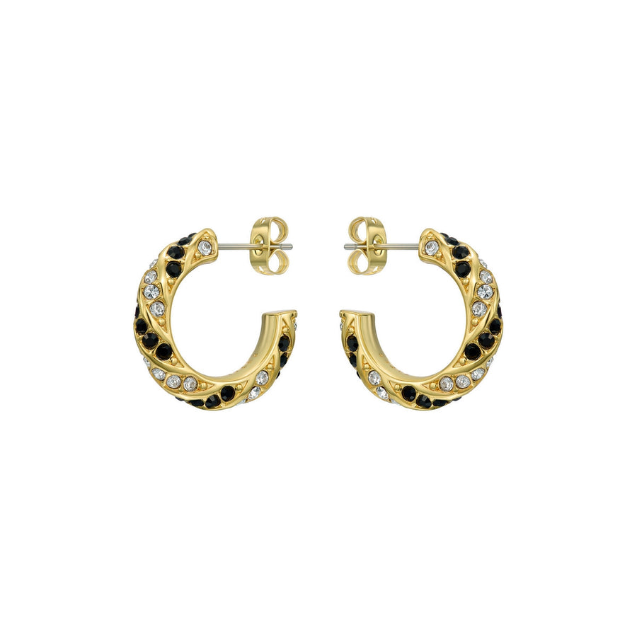 ted baker toni: crystal twist gold tone hoop earrings