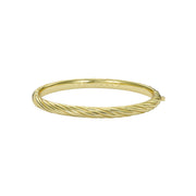 ted baker melissa: metal twist hinged gold tone bangle bracelet