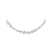 ted baker julie: jewel chain crystal silver tone necklace