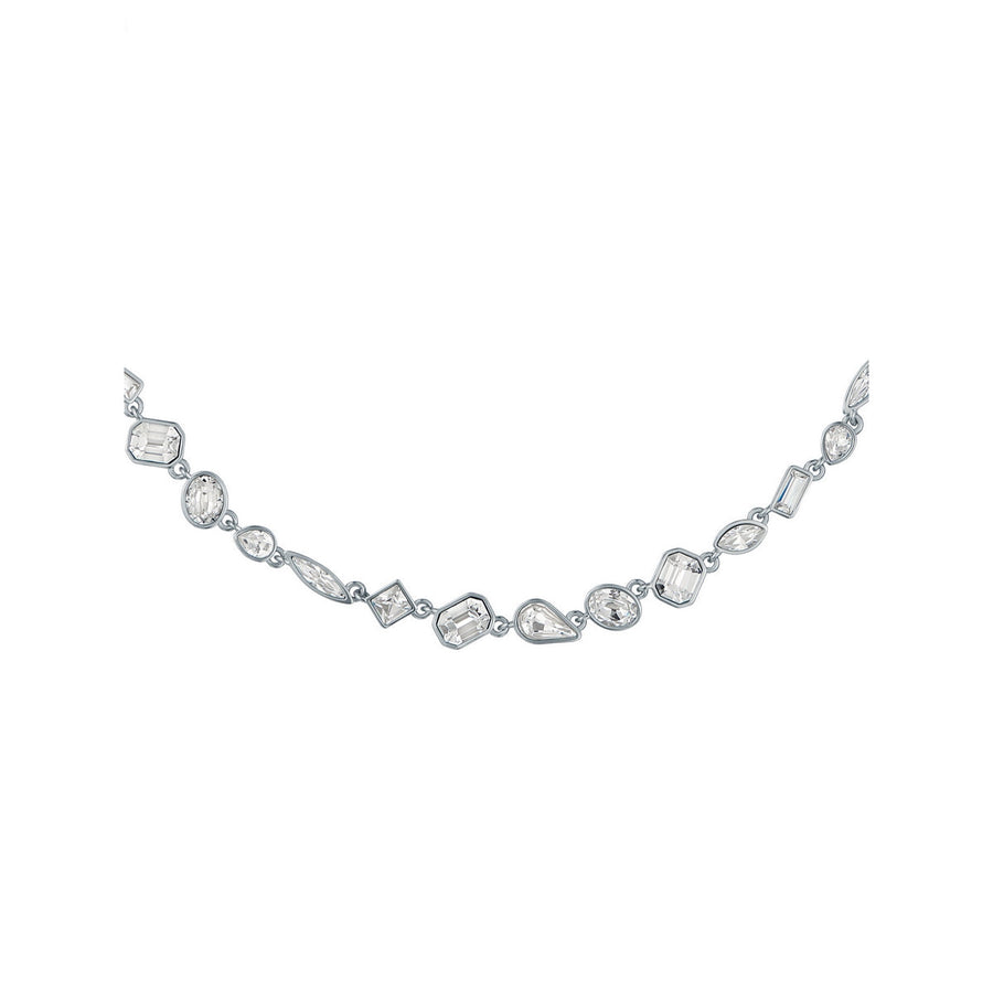 ted baker julie: jewel chain crystal silver tone necklace