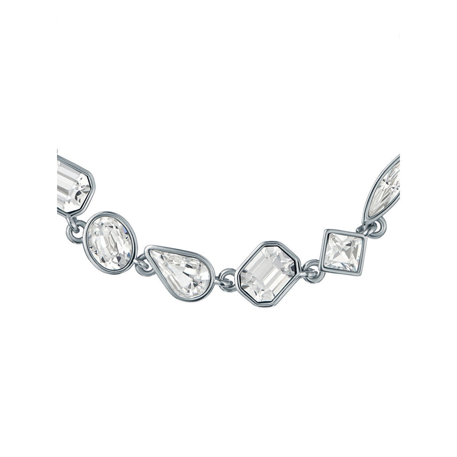 ted baker juliet: jewel chain crystal silver tone drawstring bracelet