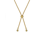 ted baker juliet: jewel chain crysta gold tonel drawstring bracelet