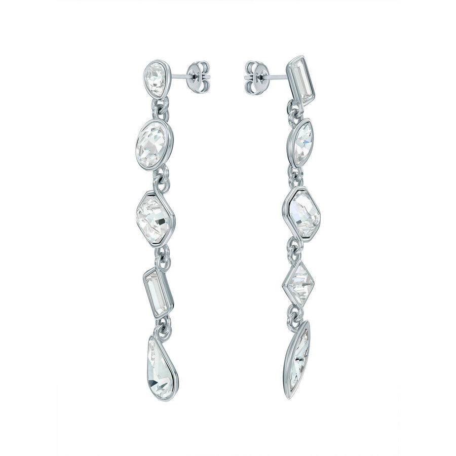 ted baker julianna: jewel chain crystal silver tone drop earrings