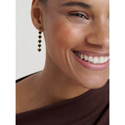 ted baker hartley: enamel heart gold tone drop earrings