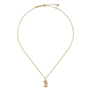 ted baker miley: crystal cluster gold tone pendant