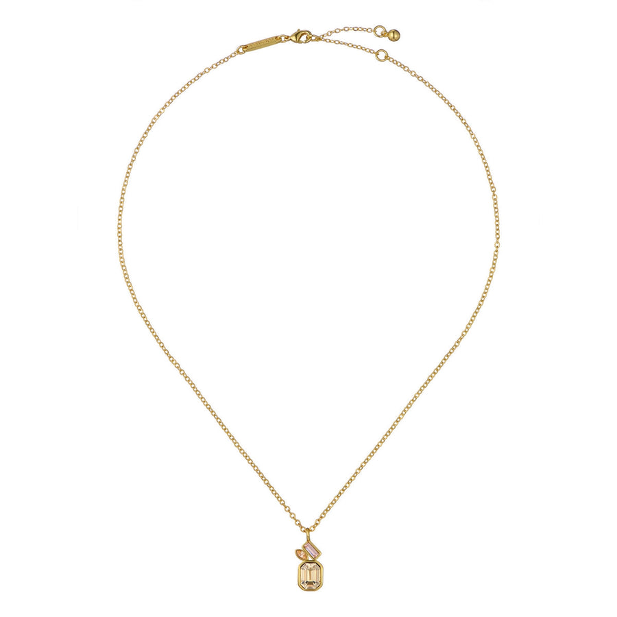 ted baker miley: crystal cluster gold tone pendant