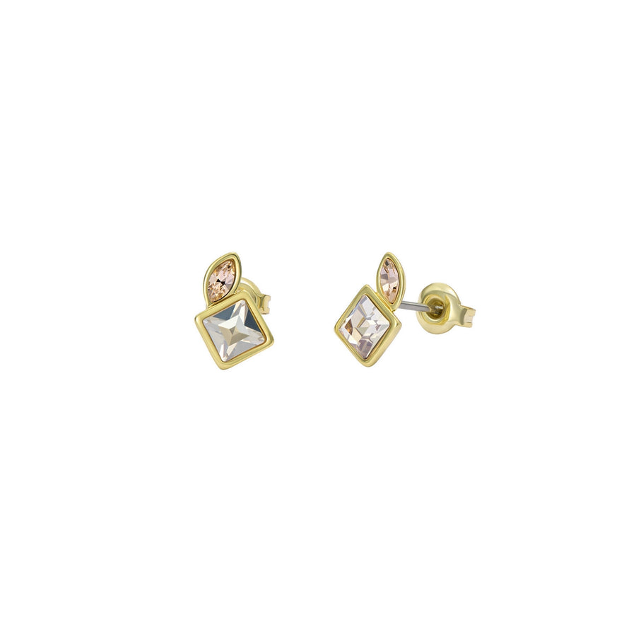 ted baker milani: mini crystal cluster gold tone stud earrings