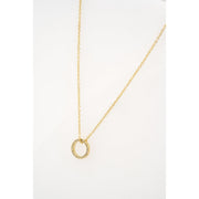 ted baker heri: crystal hoop gold tone pendant necklace
