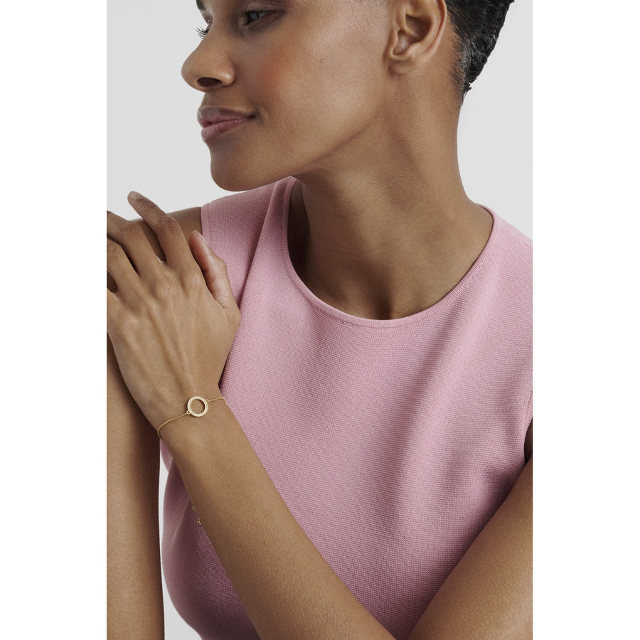 ted baker hela: crystal hoop gold tone adjustable bracelet