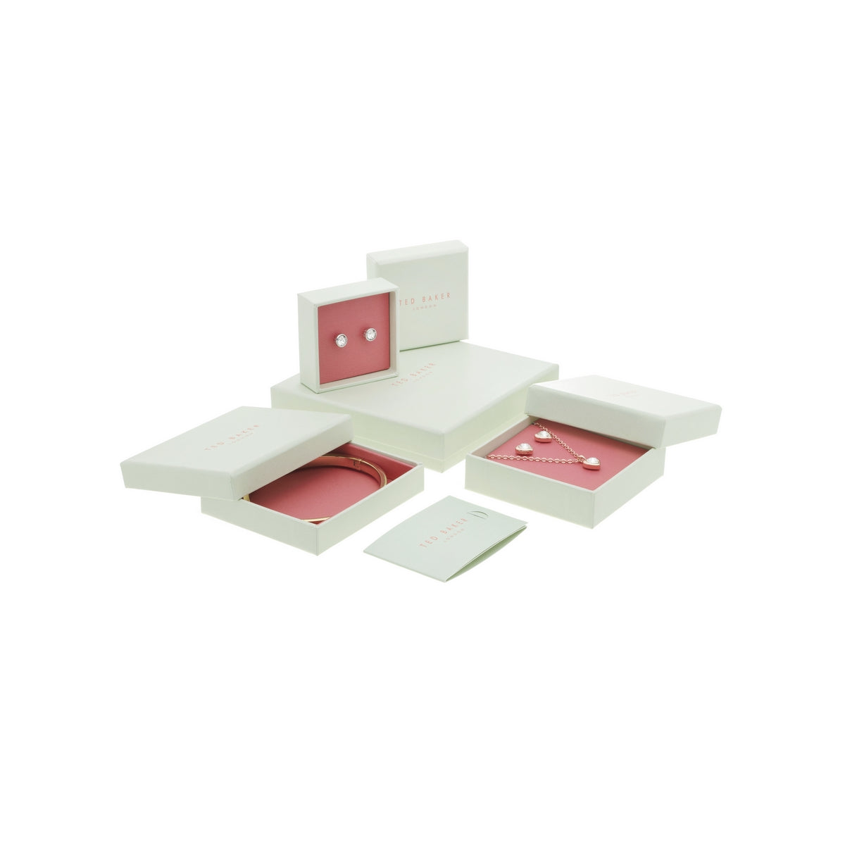 ted baker saskiya: pave nano star gift set silver tone clear crystal