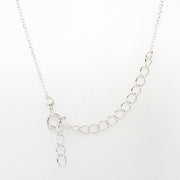 silver medium pearl slider�necklace adjustable  37.5 - 42.5 cm�