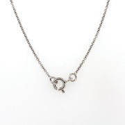 silver pearl cluster and cz pendant�on 45cm chain  a