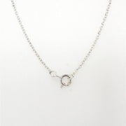silver small pearl�curved bar necklace on a 45cm chain  a