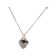 silver double heart pendant